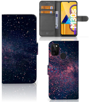 B2Ctelecom GSM Hoesje Samsung Galaxy M21 Flip Cover Stars