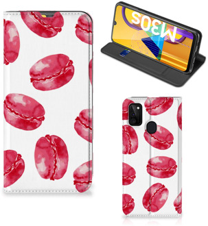 B2Ctelecom GSM Hoesje Samsung Galaxy M21 Fotohoesje ontwerpen Pink Macarons