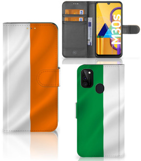 B2Ctelecom GSM Hoesje Samsung Galaxy M21 Telefoonhoesje met Pasjeshouder Ierland