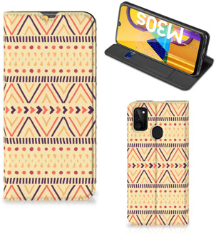 B2Ctelecom GSM Hoesje Samsung Galaxy M21 Wallet Bookcase Aztec Yellow