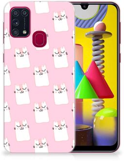 B2Ctelecom GSM Hoesje Samsung Galaxy M31 Beschermhoesje Sleeping Cats