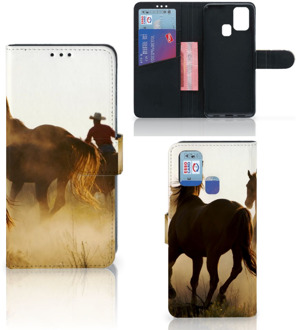 B2Ctelecom GSM Hoesje Samsung Galaxy M31 Bookcase Cowboy