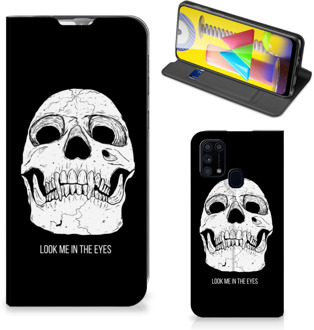 B2Ctelecom GSM Hoesje Samsung Galaxy M31 Bookcase Skull Eyes