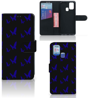 B2Ctelecom GSM Hoesje Samsung Galaxy M31 Flipcase Vlinder Patroon