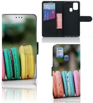 B2Ctelecom GSM Hoesje Samsung Galaxy M31 Flipcover Maken Macarons