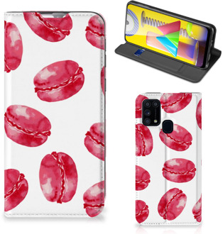 B2Ctelecom GSM Hoesje Samsung Galaxy M31 Fotohoesje ontwerpen Pink Macarons