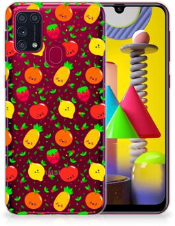 B2Ctelecom GSM Hoesje Samsung Galaxy M31 TPU Bumper Doorzichtig Fruits