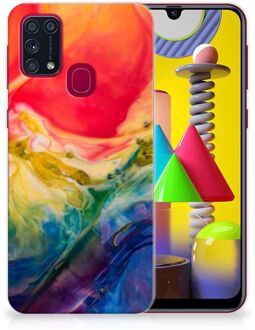 B2Ctelecom GSM Hoesje Samsung Galaxy M31 TPU Bumper Watercolor Dark