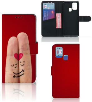 B2Ctelecom GSM Hoesje Samsung Galaxy M31 Wallet Book Case Cadeau voor Vrouw Liefde