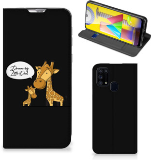 B2Ctelecom GSM Hoesje Samsung Galaxy M31 Wallet Case Giraffe