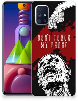 B2Ctelecom GSM Hoesje Samsung Galaxy M51 Back Case TPU Siliconen Hoesje Zombie Blood