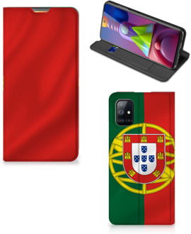 B2Ctelecom GSM Hoesje Samsung Galaxy M51 Bookcase Portugese Vlag