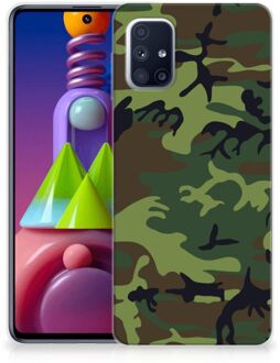 B2Ctelecom GSM Hoesje Samsung Galaxy M51 Smartphonehoesje Camouflage