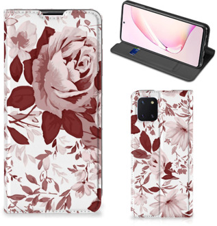 B2Ctelecom GSM Hoesje Samsung Galaxy Note 10 Lite Bookcase Watercolor Flowers