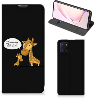 B2Ctelecom GSM Hoesje Samsung Galaxy Note 10 Lite Wallet Case Giraffe