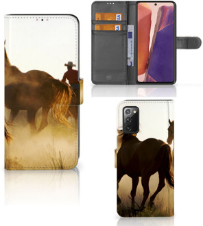 B2Ctelecom GSM Hoesje Samsung Galaxy Note 20 Bookcase Cowboy