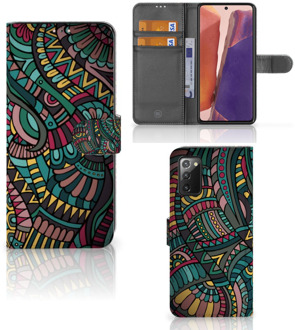 B2Ctelecom GSM Hoesje Samsung Galaxy Note 20 Flip Case Aztec