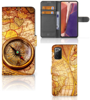 B2Ctelecom GSM Hoesje Samsung Galaxy Note 20 Magnet Case Kompas