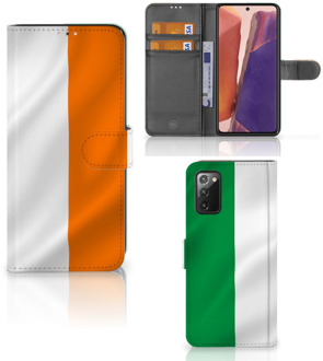 B2Ctelecom GSM Hoesje Samsung Galaxy Note 20 Telefoonhoesje met Pasjeshouder Ierland