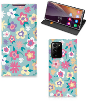 B2Ctelecom GSM Hoesje Samsung Galaxy Note 20 Ultra Fotohoesje ontwerpen Flower Power