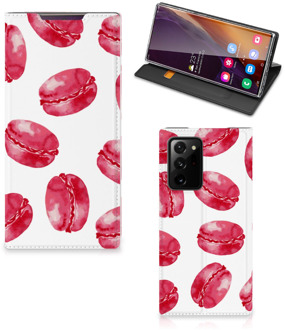 B2Ctelecom GSM Hoesje Samsung Galaxy Note 20 Ultra Fotohoesje ontwerpen Pink Macarons