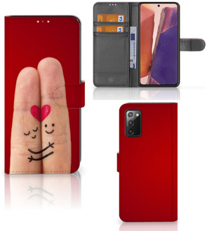 B2Ctelecom GSM Hoesje Samsung Galaxy Note 20 Wallet Book Case Cadeau voor Vrouw Liefde