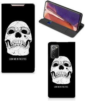 B2Ctelecom GSM Hoesje Samsung Galaxy Note20 Bookcase Skull Eyes