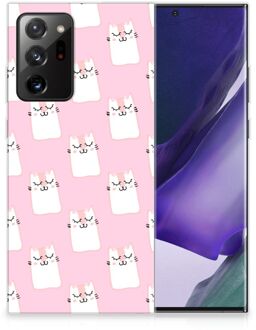 B2Ctelecom GSM Hoesje Samsung Galaxy Note20 Ultra Beschermhoesje Sleeping Cats