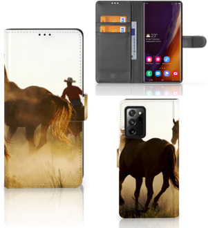 B2Ctelecom GSM Hoesje Samsung Galaxy Note20 Ultra Bookcase Cowboy