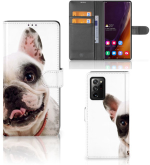 B2Ctelecom GSM Hoesje Samsung Galaxy Note20 Ultra Bookstyle Case Franse Bulldog