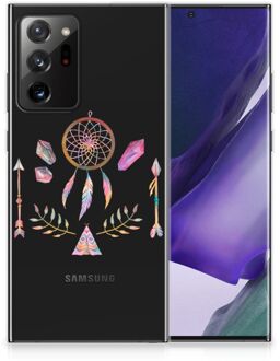 B2Ctelecom GSM Hoesje Samsung Galaxy Note20 Ultra Bumper Hoesje Doorzichtig Boho Dreamcatcher