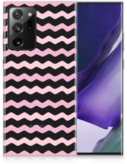 B2Ctelecom GSM Hoesje Samsung Galaxy Note20 Ultra Bumper Hoesje Waves Roze