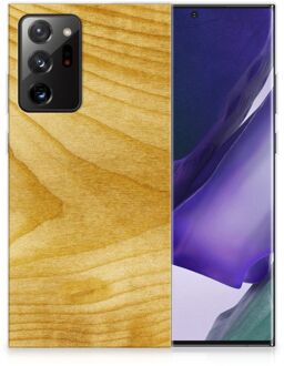 B2Ctelecom GSM Hoesje Samsung Galaxy Note20 Ultra Cover Case Licht Hout