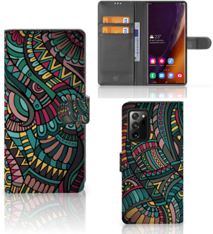 B2Ctelecom GSM Hoesje Samsung Galaxy Note20 Ultra Flip Case Aztec