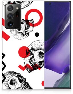 B2Ctelecom GSM Hoesje Samsung Galaxy Note20 Ultra TPU Bumper Skull Red