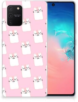 B2Ctelecom GSM Hoesje Samsung Galaxy S10 Lite Beschermhoesje Sleeping Cats