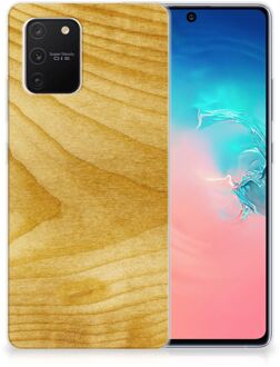 B2Ctelecom GSM Hoesje Samsung Galaxy S10 Lite Cover Case Licht Hout