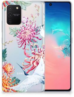 B2Ctelecom GSM Hoesje Samsung Galaxy S10 Lite Smartphonehoesje Customize Bird Flowers