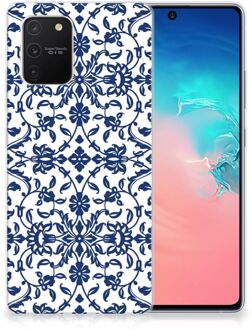 B2Ctelecom GSM Hoesje Samsung Galaxy S10 Lite Trendy Telefoonhoesjes Flower Blue