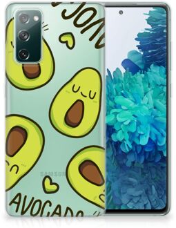 B2Ctelecom GSM Hoesje Samsung Galaxy S20 FE Backcase TPU Siliconen Hoesje Transparant Avocado Singing