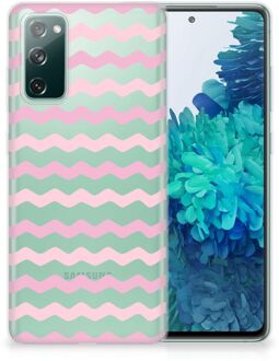 B2Ctelecom GSM Hoesje Samsung Galaxy S20 FE Bumper Hoesje Waves Roze