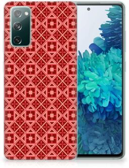 B2Ctelecom GSM Hoesje Samsung Galaxy S20 FE Hoesje met Tekst Batik Red