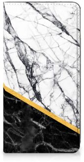 B2Ctelecom GSM Hoesje Samsung Galaxy S20 FE Mobiel Case Marble White Black