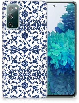 B2Ctelecom GSM Hoesje Samsung Galaxy S20 FE Trendy Telefoonhoesjes Flower Blue