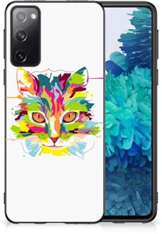 B2Ctelecom GSM Hoesje Samsung Galaxy S20 Mobiel TPU Hardcase met Zwarte rand Cat Color