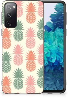 B2Ctelecom GSM Hoesje Samsung Galaxy S20 Siliconen Hoesje met Zwarte rand Ananas