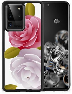 B2Ctelecom GSM Hoesje Samsung Galaxy S20 Ultra Silicone Back Case met Zwarte rand Roses