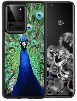 B2Ctelecom GSM Hoesje Samsung Galaxy S20 Ultra Siliconen Back Cover met Zwarte rand Pauw