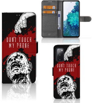 B2Ctelecom GSM Hoesje Samsung Galaxy S20FE Book Case met Pasjeshouder Zombie Blood