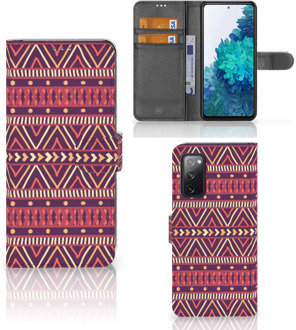 B2Ctelecom GSM Hoesje Samsung Galaxy S20FE Bookcase Aztec Purple